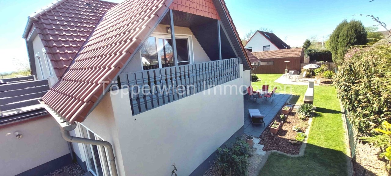 Blick von oben hinterer Gartenbereich Blick von oben hinterer Gartenbereich