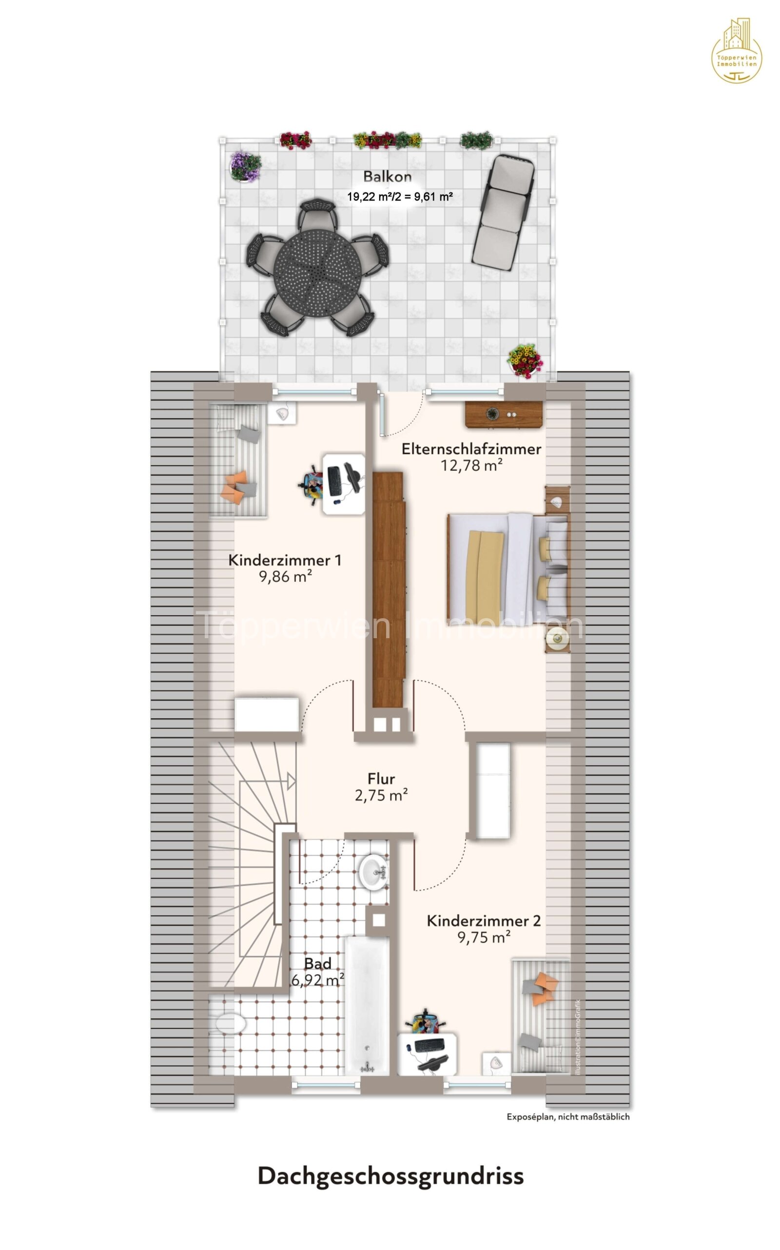 Dachgeschossgrundriss Dachgeschossgrundriss