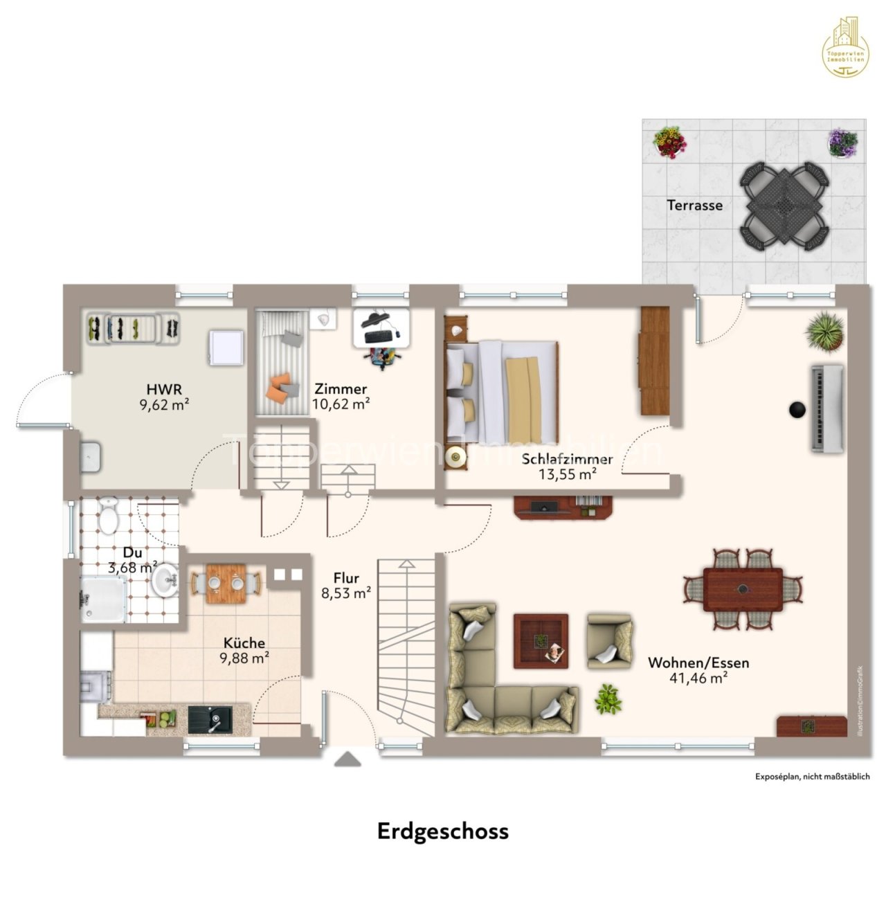 Erdgeschossgrundriss