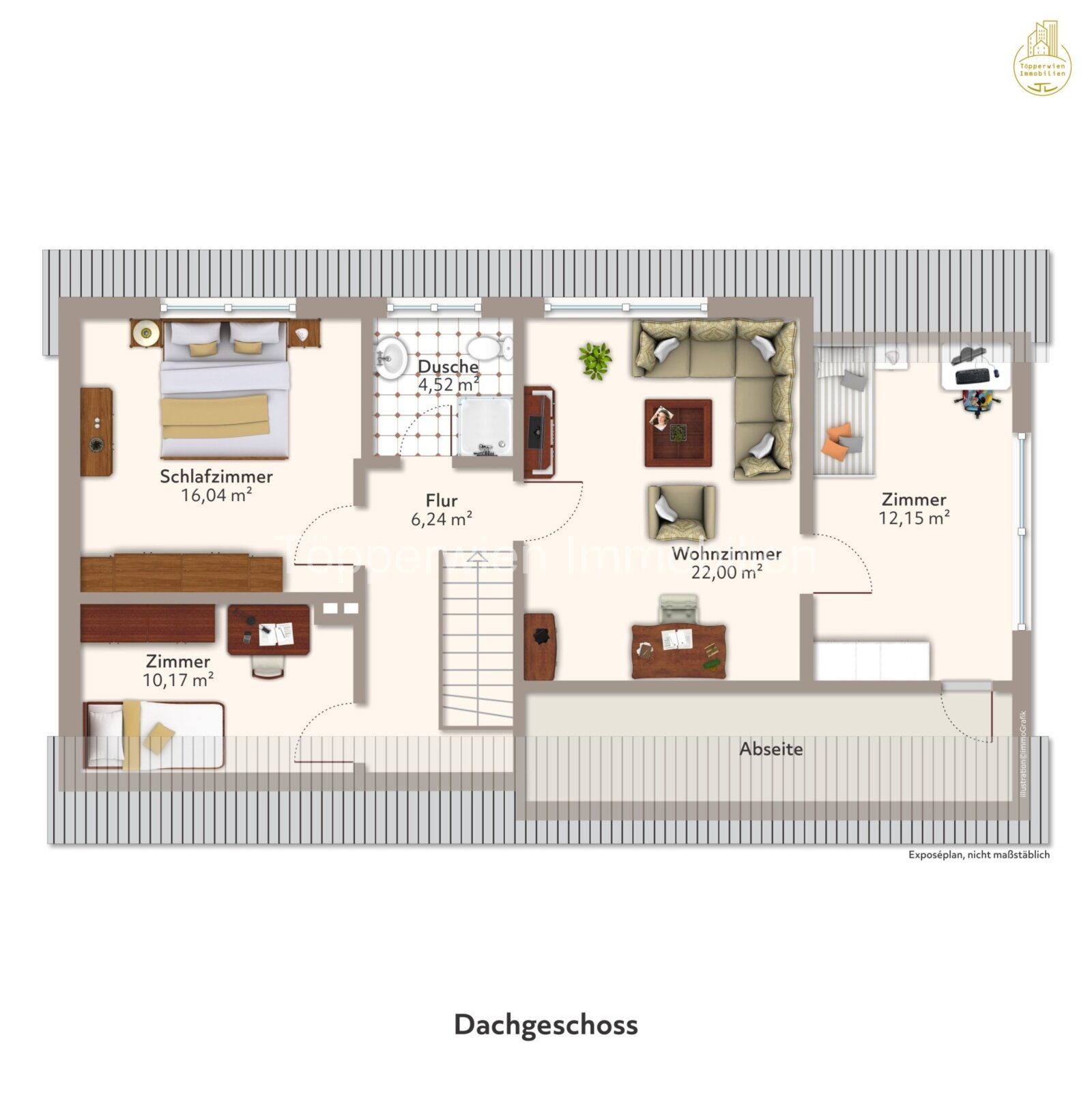 Dachgeschossgrundriss