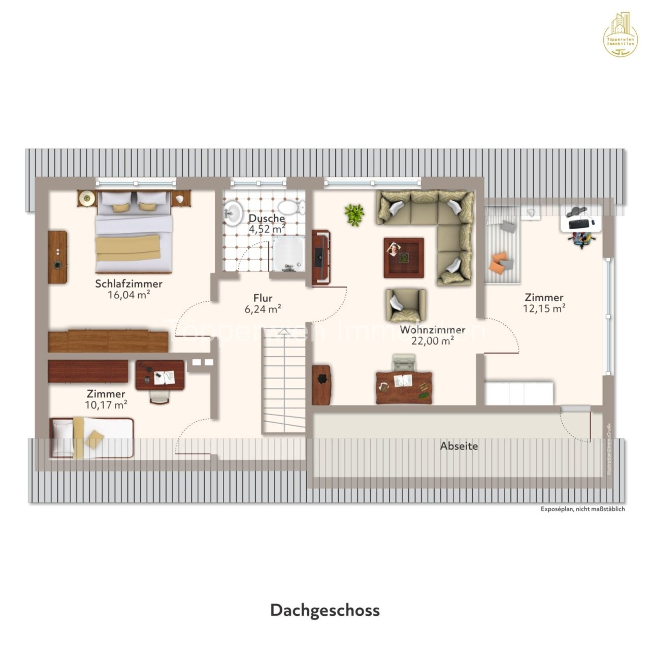 Dachgeschossgrundriss